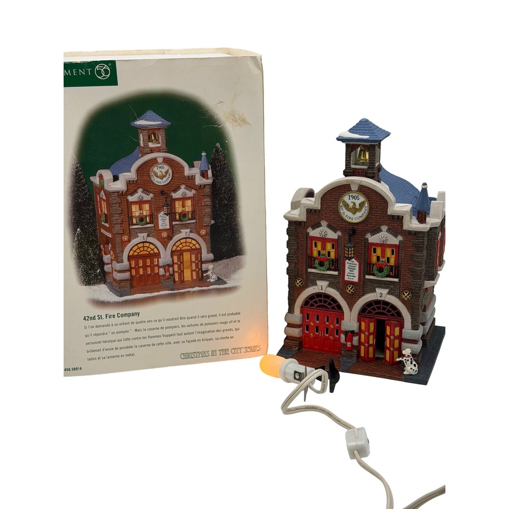 Dept 56 Christmas in the City 42nd St Fire‎ Company 56.58914 Light House Retired